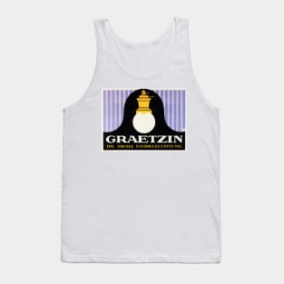 GRAETZIN The IDEAL GAS LAMP Lighting 1910 Vintage German Advertisement Art Tank Top